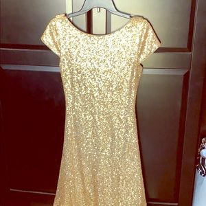 Sequin bridesmaids dress (Gold)